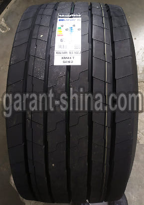 Goodyear KMAX T Gen-2 (прицепная) 435/50 R19.5 160J 20PR - Фото реального протектора с этикеткой